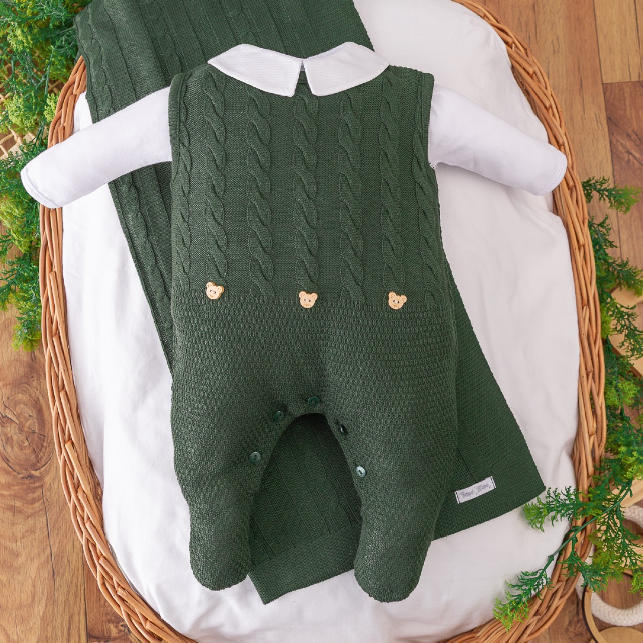  Saída de Maternidade Henry - Verde Militar